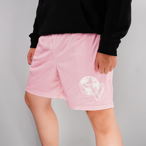 Pantalones cortos de secado rápido de cintura media para hombre con logotipo personalizado al por mayor, malla de poliéster transpirable, diseño gráfico de entrenamiento para correr en la playa - Product Image 4