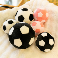 Coussin en peluche de football, jouet en peluche de simulation de ballon de football, coussin de canapé pour enfants, cadeau de vacances, vente en gros, personnalisable