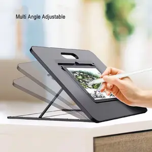Foldable प्लास्टिक ड्राइंग Ipad धारक बहु-कोण समायोज्य पोर्टेबल गोली डेस्कटॉप iPad के लिए खड़े हो जाओ