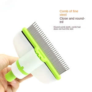 Zelfreinigende vachtborstel voor katten en honden met lang haar, <span class=keywords><strong>massage</strong></span> en verwijdering van klitten - Product Image 3