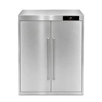 Armoire de stérilisation électrique en acier inoxydable à double porte vitrée pour vêtements de travail, armoire de désinfection pour usine alimentaire