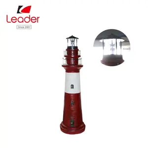 BSCI Fabbrica Polyresin Solare Faro con Luce Rotante Solare Torre lampada