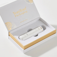 Boîte personnalisée avec couvercle et base, et boîte cadeau noire pour appareil de beauté, en carton robuste