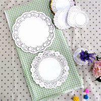 Sous-verres en papier classiques ronds écologiques Neatal de 4 à 12 pouces, décoration de table de mariage, fournitures de fête, dessous-de-plat pour la pâtisserie