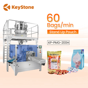 Automatic Multi-Head Weighing Gummy Packaging Machine Multi-Function Doypack Zipper <b>Stand</b> up Sachet Pouch Packing Machine - Product Image 1