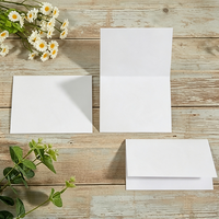 Tarjetas Blancas en Blanco para Mesa de Boda, Tarjetas de Felicitación DIY, Juego de Tarjetas Blancas Imprimibles Personalizadas para Fiestas, Etiquetas con Nombre para Negocios