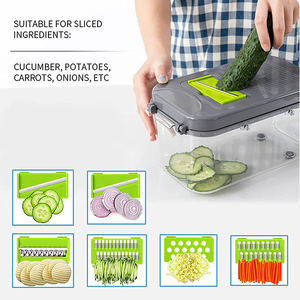 <strong>Amz</strong> <strong>Kitchen</strong> 22 in 1 Manual Vegetable Chopper Slicer Fruit Cocina Onion Cutter Vegetable Cutter Gadgets Cuisine Chopper - Product Image 3
