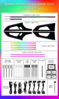 Kit de actualización de iluminación ambiental LED dinámica de 64 colores para el interior del coche Audi Q7 4M 2016-2019 Facelift 2016-2025