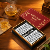Boîte cadeau de luxe en carton écologique pour thé, avec gaufrage à chaud doré, fermeture magnétique, logo personnalisé pour emballage de thé haut de gamme