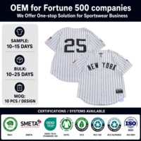 Maillot de baseball d'équipe personnalisé TF de haute qualité avec broderie et sublimation, rayures blanches