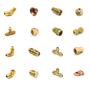 Unión Recta <span class=keywords><strong>de</strong></span> Latón para Tuberías, Conector Macho con Rosca, Niple <span class=keywords><strong>de</strong></span> Abocardado SAE <span class=keywords><strong>de</strong></span> 45 Grados, Conectores para Tuberías - Product Image 2