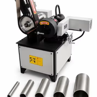 Mini polisseuse de bureau à bande abrasive pour le ponçage de surface externe des tuyaux en acier inoxydable