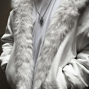 <span class=keywords><strong>Felpa</strong></span> con <span class=keywords><strong>Cappuccio</strong></span> Reversibile e Zip in Pile Personalizzata per Uomo <span class=keywords><strong>Felpa</strong></span> Reversibile in Pelliccia Pesante - Product Image 4