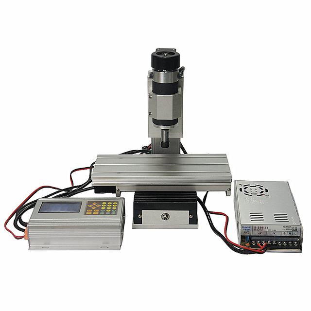 CNC Wood Router 1010 Engraving Machine Upright 3axis Column Type Milling Machine 400W Spindle
