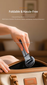 Support de téléphone magnétique en aluminium de dernière conception support de trépied réglable support de tablette de bureau pliable rotatif à un degré - Product Image 4