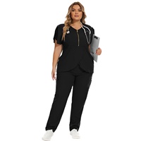 Uniforme de salon de beauté, pantalon droit uni en tissu Dobby, haut et pantalon en nylon, uniforme médical haut de gamme pour médecins