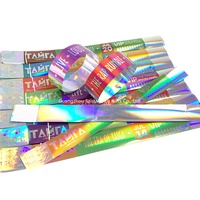 Gelang Kertas Holografik Laser Berkilau Warna-warni yang Dapat Disesuaikan, Gelang Kertas Sekali Pakai untuk Identifikasi Pesta