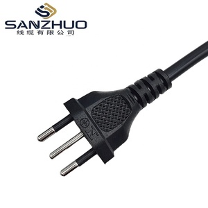 Câble d'alimentation brésilien 3 conducteurs 10A 250V, prise femelle IEC C13, câble d'extension 3x0,75mm 1,8M pour appareils informatiques de bureau à domicile - Product Image 4