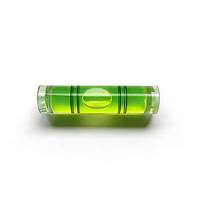 Niveau à bulle cylindrique en acrylique 9,5x40mm vert haute précision, insert de niveau à bulle rond, prix de gros direct usine