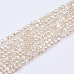 Perlas de Agua Dulce Barrocas de Doble Cara de 7-8 mm, Orificio Lateral Ligero, Semiterminadas, Sueltas, al por Mayor, Acuicultura, Semiterminadas - Product Image 1
