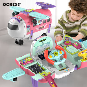 ของเล่นเด็ก 3in1 กระปุก<span class=keywords><strong>ออมสิน</strong></span> พวงมาลัย ของเล่นเครื่องบินพลาสติกลายการ์ตูน - Product Image 4