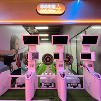 Máquina de Tiro con Arco para Interiores, Simulador de Juego de Tiro con Arco para Adultos