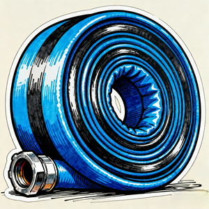 Selang kebakaran tekanan tinggi 2-4 inci, selang pelepasan datar PVC fleksibel tahan lama untuk pompa air irigasi nilon serat tenun - Product Image 5