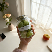 Canette transparente en PET de qualité alimentaire avec bouchon en aluminium pour boissons, thé au lait Boba, logo personnalisé, ouverture facile