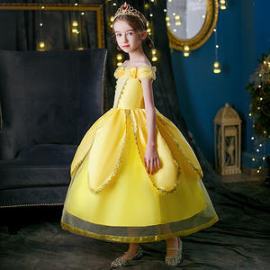 Halloween Niñas Bella Niños Vestidos Niña Fiesta La Bella y La Bestia Bella Princesa Vestido Niños - Product Image 4