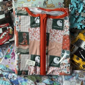 Быстрая доставка: Набор-сюрприз из бамбуковых пижам RTS (случайные модели), комбинезоны, детские бамбуковые комбинезоны на молнии, коробка-сюрприз - Product Image 1