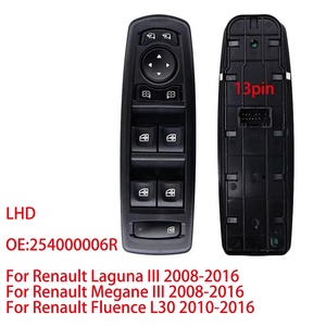 Bouton de commande de lève-vitre électrique Q Auto Switch LHD 254000006R 254210001R 254000015R pour Renault Fluence <span class=keywords><strong>Megane</strong></span> Laguna - Product Image 4