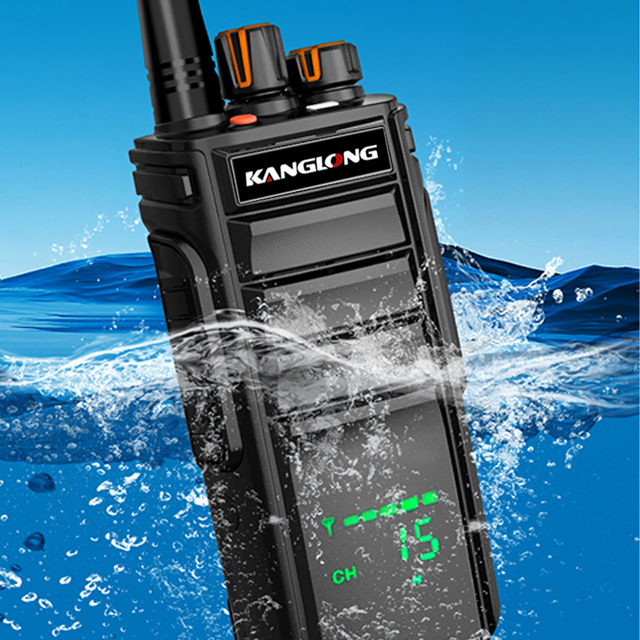 KANGLONG P-860 High Power 10W Walkie Talkie Waterproof UHF 400-470MHz Handheld Two-Way Radio Type-C Charging Intercom