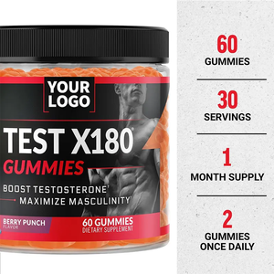 Azgın keçi ot Tribulus Terrestris Fenugreek siyah Maca Gummies ile yüksek kalite testi X180 Gummies güçlendirici - Product Image 5