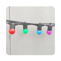 Guirlande lumineuse LED G45 en forme de coquille colorée, étanche IP65, 10m/15m, 2700K blanc chaud, pour Noël, les fêtes et les mariages