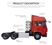 Truk Traktor Shacman X3000 CNG Bekas Euro 6, 10 Roda, Tugas Berat, 6X4, Dijual untuk Pasar Afrika Selatan