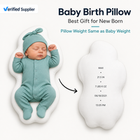 Coussin personnalisé pour bébé avec photo et poids de naissance, coussin souvenir de la date de naissance, cadeau souvenir pour nouveau-né, MOQ 1 pièce, livraison directe