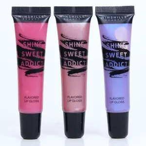 Nouveau tube de maquillage populaire avec logo personnalisé rouge à lèvres liquide brillant à lèvres de marque privée