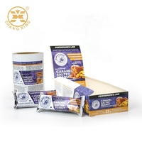 Marché canadien populaire impression personnalisée 400g barre d'arachide congelée barre protéinée chocolat carton affichage emballage alimentaire boîte de papier