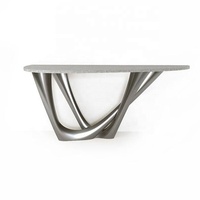 Tables consoles en marbre de style moderne, tables consoles nordiques chères et élégantes pour le couloir avec miroir