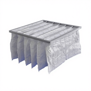 Tùy chỉnh F5 hiệu quả Bộ lọc không khí 0.3um độ xốp 1000 m/h tốc độ dòng chảy sợi tổng hợp <span class=keywords><strong>HEPA</strong></span> không dệt túi lọc cao - Product Image 1