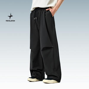 Pantalon décontracté à séchage rapide <span class=keywords><strong>parachutiste</strong></span> en soie glacée extensible dans les quatre sens avec climatisation 2025 printemps/été hommes Cool nouveau pantalon - Product Image 3