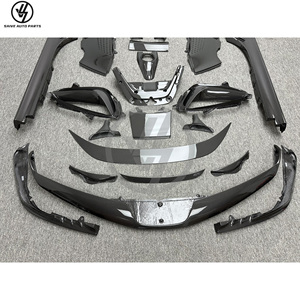 Nouvelles pièces automobiles de style OEM en fibre de carbone sèche, finition brillante, tissage sergé, pour kit de pare-chocs SF90, lèvre avant, aileron arrière, diffuseur arrière - Product Image 4