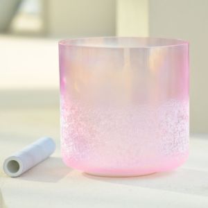 Bol chantant en quartz arc-en-ciel de luxe Jinfang, instrument d'alchimie fusionné de haute pureté, pour la thérapie sonore, la relaxation spirituelle - Product Image 4