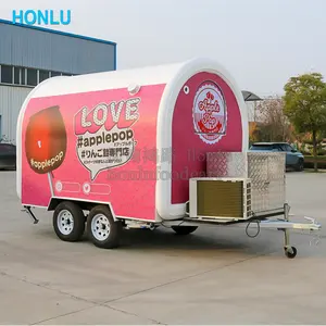 Petit chariot de crème glacée, camions de snacks, kiosque de nourriture Mobile, remorque de restauration - Product Image 1