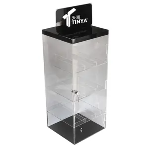 Retail Glass Mall Cell Phone Kiosk Shopping Mall Mobile Phone Accessory Display Showcase