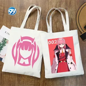 Darling In The Franxx Zero Dois Hentai Japão Anime gráfico desenho animado sacola de compras moda meninas pacote casual bolsa de mão