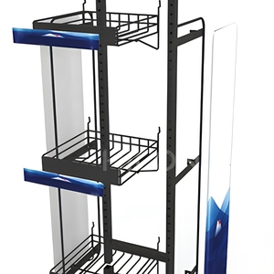 Exhibidor Metálico Móvil con Ruedas, 3 Niveles, Estante Sólido, Duradero y Económico para Supermercados, <span class=keywords><strong>Tiendas</strong></span> Minoristas y Bebidas - Product Image 6