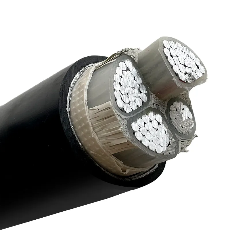 Cable eléctrico de aluminio con aislamiento XLPE/PVC de bajo voltaje, cable blindado, cable de alimentación