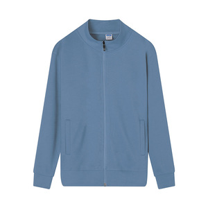 เสื้อสเวตเชิ้ตคอตั้งบุขนแกะสำหรับฤดูใบไม้ร่วงและฤดูหนาว แขนยาว มีซิป สวมใส่สบายๆ ใช้ได้ทุกวัน - Product Image 2