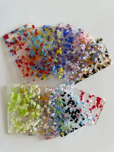 Wholesale Price 1/8 Colored Pattern Translucent Plastic Clear Glitter Acrylic Sheets For Decoration Gifts Handbags Signs